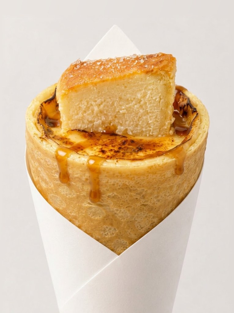 Salted Caramel Cheesecake Brulee Crepe